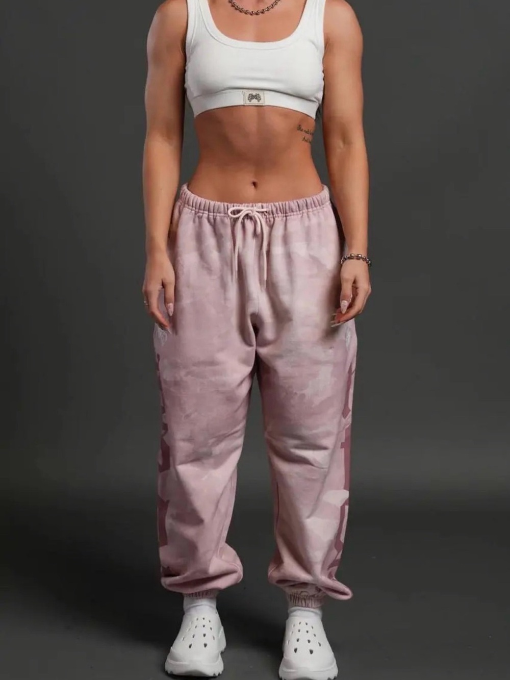 DARC SPORT Wolves Lounger Sweat Pants Pink Camo M NWT 259/1000